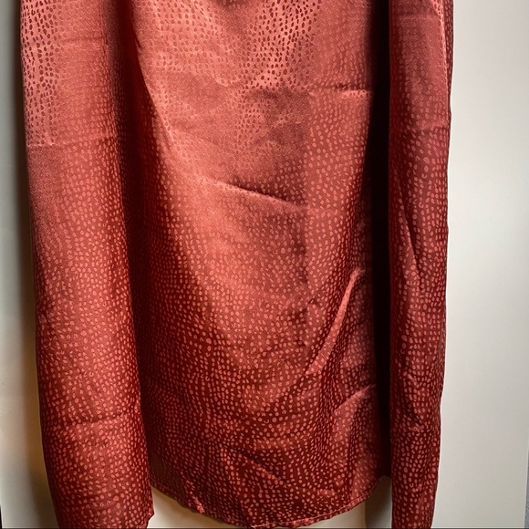 Satin midi slit dress 2x - Picture 4 of 11